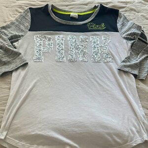 Pink 3/4 tee